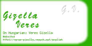 gizella veres business card